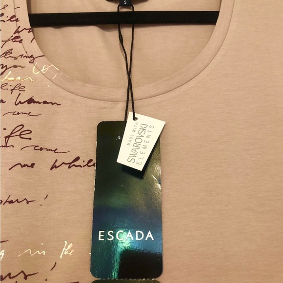 Authentic Escada women t shirt designed with Swarovski crystals - Picture 3 of 3